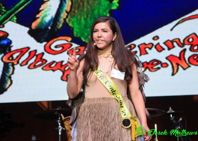 Miss Indian World contestant talking