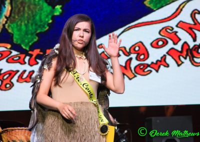 Miss Indian World contestant talking