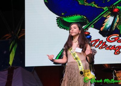 Miss Indian World contestant talking