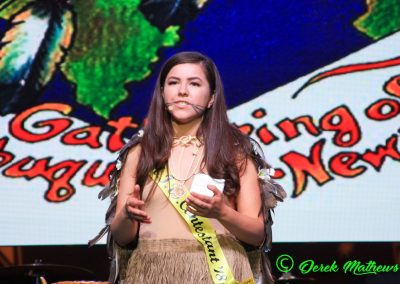 Miss Indian World contestant talking