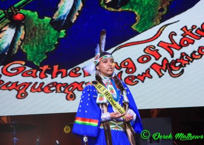 Miss Indian World contestant talking