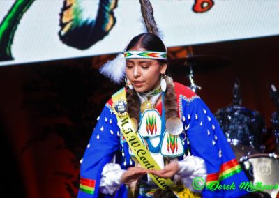 Miss Indian World contestant talking