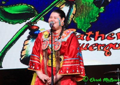 Miss Indian World contestant talking