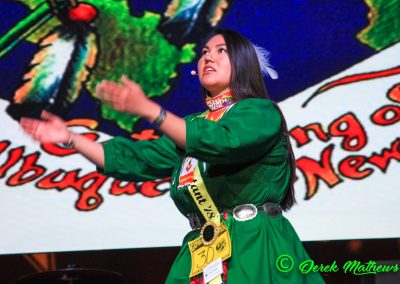 Miss Indian World contestant talking