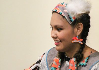 Woman smiling