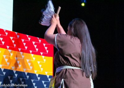 Miss Indian World contestant talking