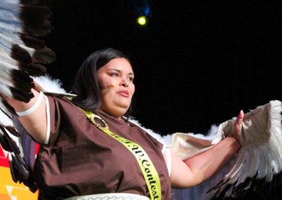 Miss Indian World contestant talking