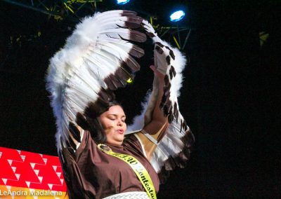 Miss Indian World contestant talking