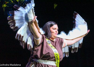 Miss Indian World contestant talking