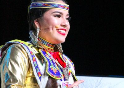 Miss Indian World contestant talking