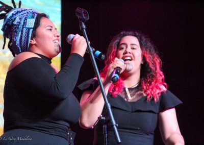 Woman singing
