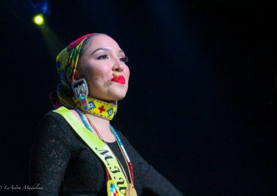 Miss Indian World contestant talking