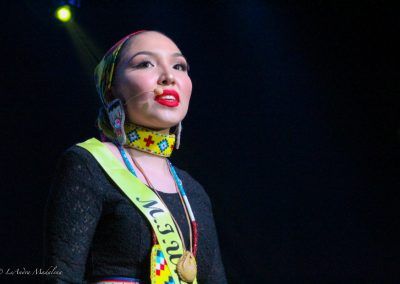 Miss Indian World contestant talking