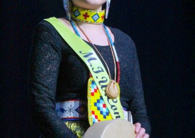 Miss Indian World contestant talking