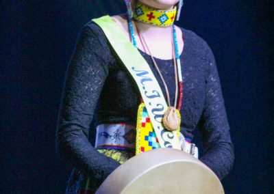 Miss Indian World contestant talking