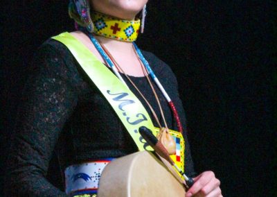 Miss Indian World contestant talking