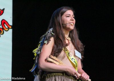 Miss Indian World contestant talking