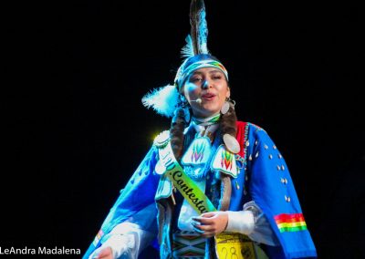 Miss Indian World contestant talking