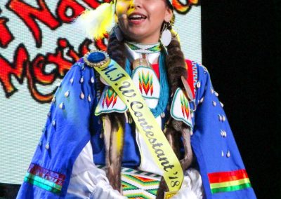 Miss Indian World contestant talking