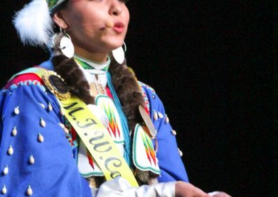 Miss Indian World contestant talking