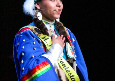 Miss Indian World contestant talking