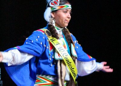 Miss Indian World contestant talking