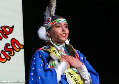 Miss Indian World contestant talking