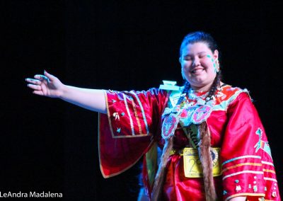 Miss Indian World contestant talking