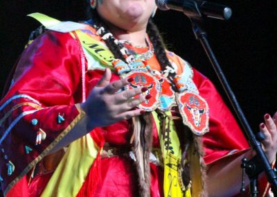 Miss Indian World contestant talking