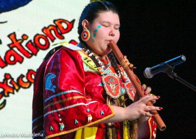 Miss Indian World contestant talking