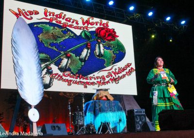 Miss Indian World contestant talking