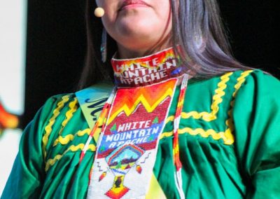 Miss Indian World contestant talking