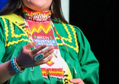 Miss Indian World contestant talking