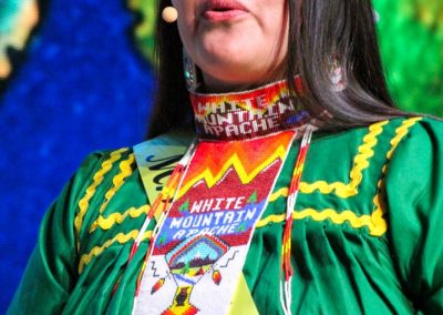 Miss Indian World contestant talking