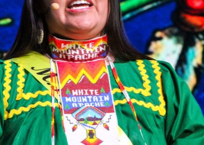 Miss Indian World contestant talking