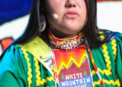 Miss Indian World contestant talking