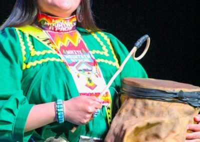 Miss Indian World contestant talking