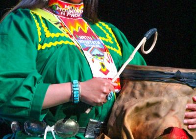 Miss Indian World contestant talking