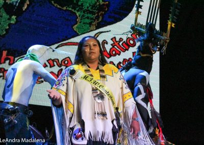 Miss Indian World contestant talking