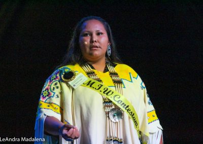 Miss Indian World contestant talking