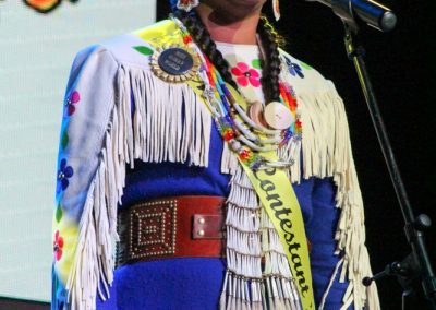 Miss Indian World contestant talking