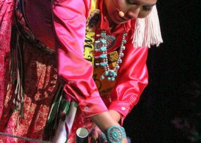 Miss Indian World contestant talking