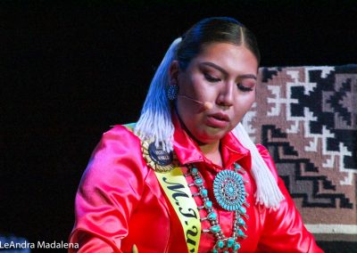 Miss Indian World contestant talking