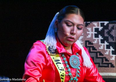 Miss Indian World contestant talking