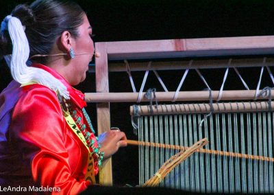 Miss Indian World contestant talking