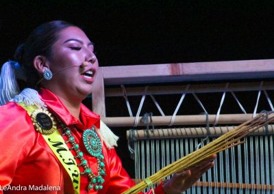 Miss Indian World contestant talking