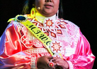 Miss Indian World contestant talking