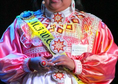 Miss Indian World contestant talking