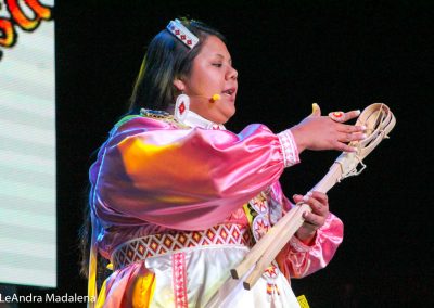 Miss Indian World contestant talking