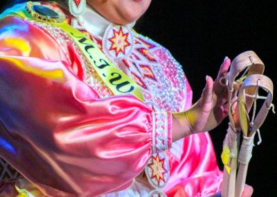 Miss Indian World contestant talking